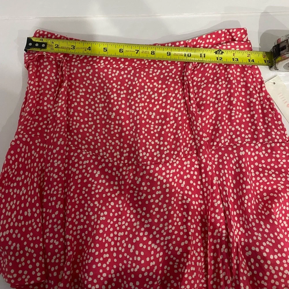 NWT URBAN Romantics Small Pink & White Ruffle Belted Mini Skirt Skort - Picture 5 of 6